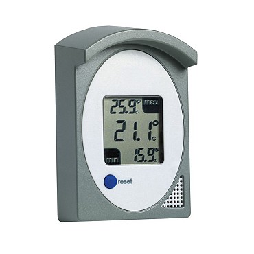 Dig. Thermometer bin/bui m/afdakje