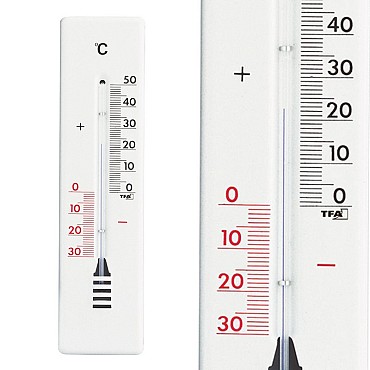 Thermometer bin/bui wit 22 cm