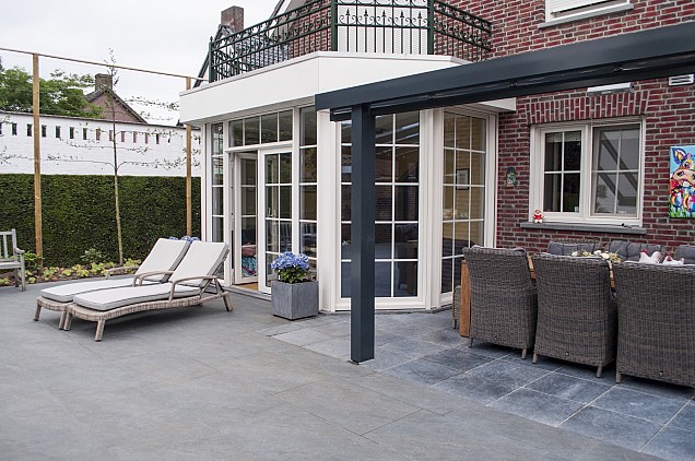 Keramische tegel Ceraplus 60x60x3 cm Balkan Black