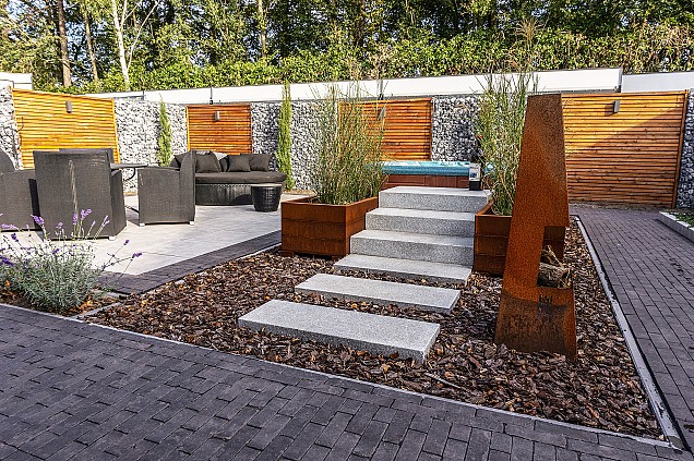 Traptrede G603 grijs Piazzo 15x35x100 cm