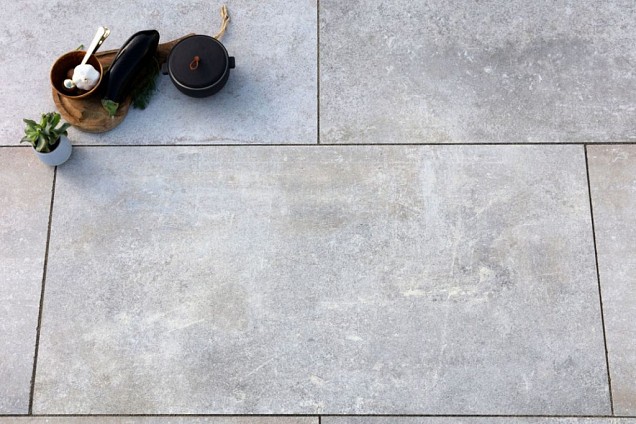 Keramische tuintegel GeoCeramica® 120x60x4 cm Chateaux Taupe