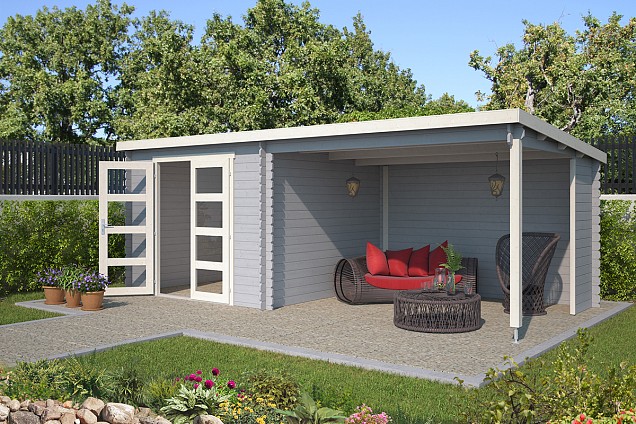 Blokhut Manuel 600x275 Platinum Grey-Wit