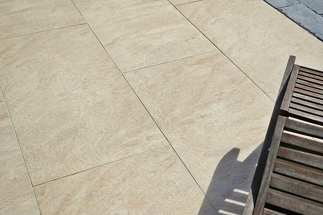 Keramische tuintegel 60x60x2 cm Balkan Gold