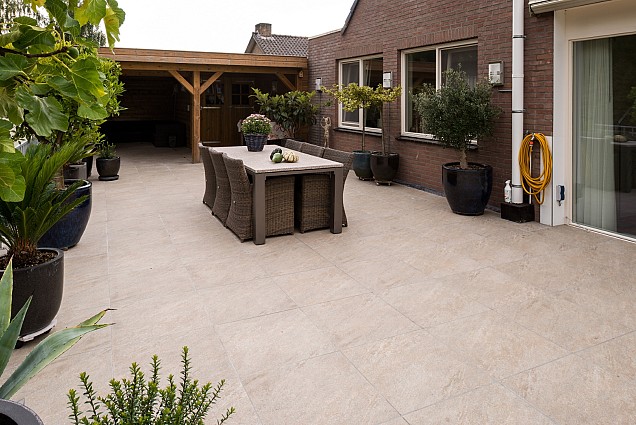 Keramische tegel Ceraplus 60x60x3 cm Balkan Mocca