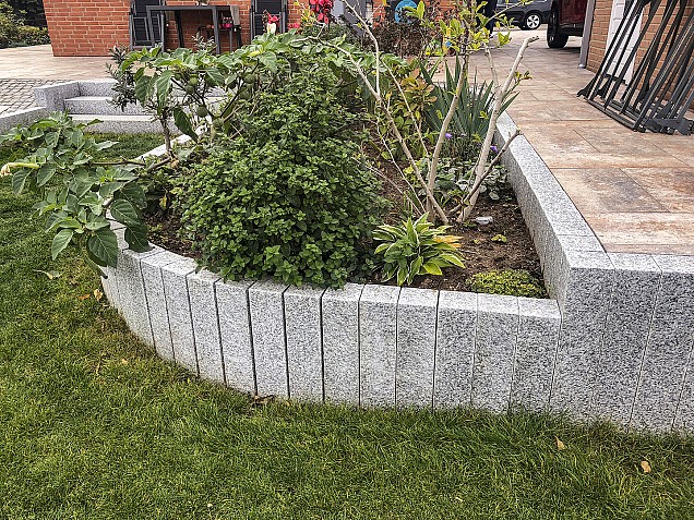 Palissade G603 grijs Piazzo 12x12x100 cm