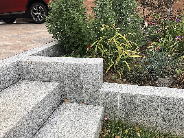 Palissade G603 grijs Piazzo 12x12x100 cm