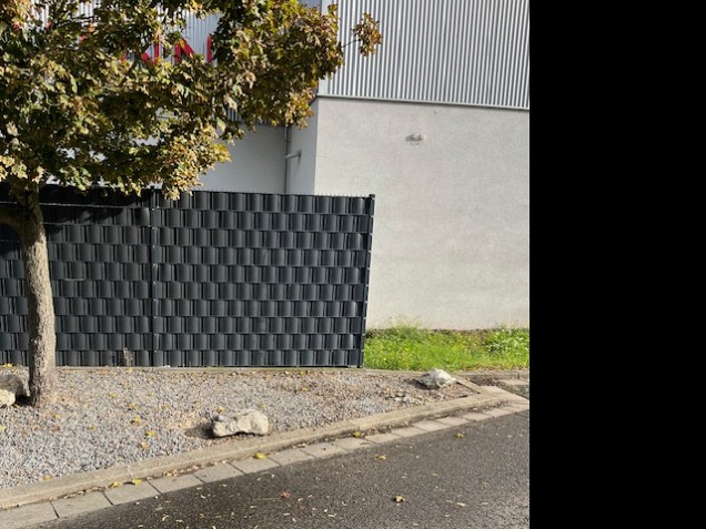 Recy-Fence hekwerkband PP 19x0.12 cm, rol á 50 m - zwart