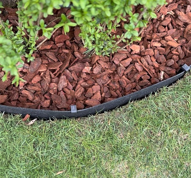 Recy-Edge piket 2x1.5x26 cm zwart (12 stuks)