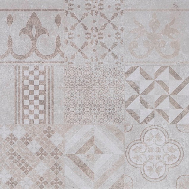 Keramische tuintegel GeoCeramica® 60x60x4 cm Mosaik Beige