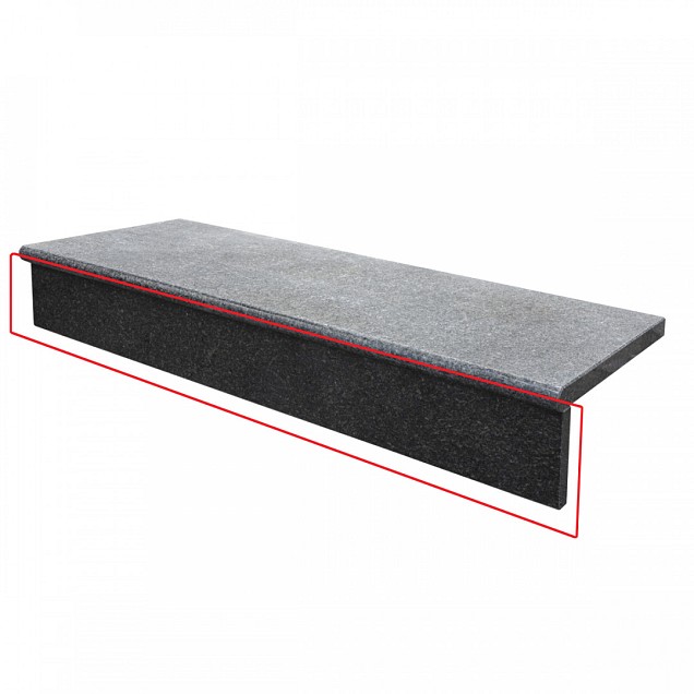 Traptrede Stootbord Pacific Black 100x12x2 cm