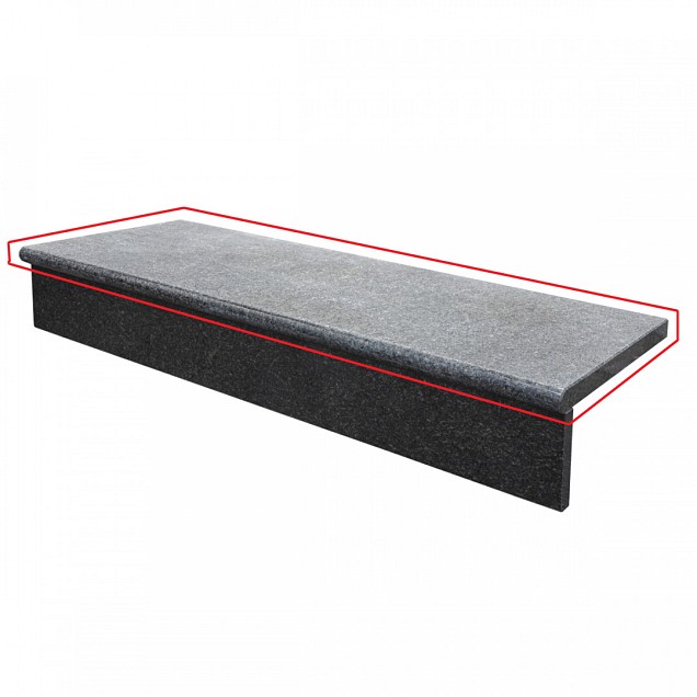 Traptrede opstap Pacific Black 100x35x3 cm