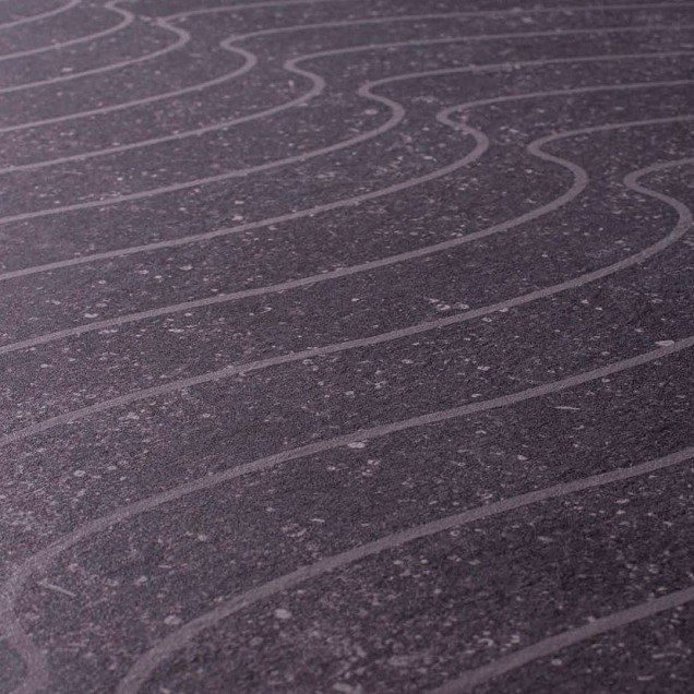 Keramische tegel TD Decor ø120 cm x 2 cm - Model C - Wave