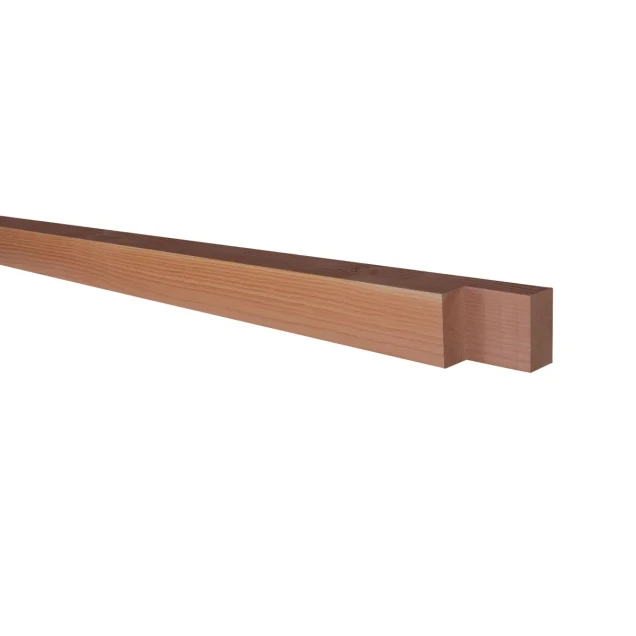Douglas fijnbezaagde tussenstaander met inkeping t.b.v. zelfbouw 15x15x240 cm, onbehandeld
