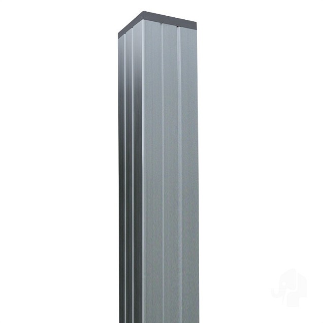 Aluminium paal Modular 68x68x2000mm geassembleerd (tbv scherm 2000 hoog) in folie bc