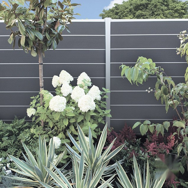 Aluminium paal Modular 68x68x2000mm geassembleerd (tbv scherm 2000 hoog) in folie bc