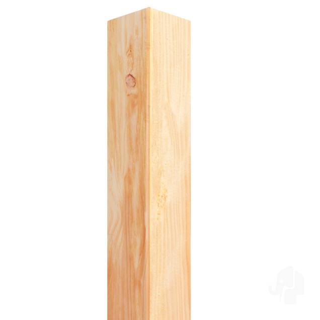 Douglas PEFC paal gezaagd zonder punt 100x100mm  - lengte: 300 cm