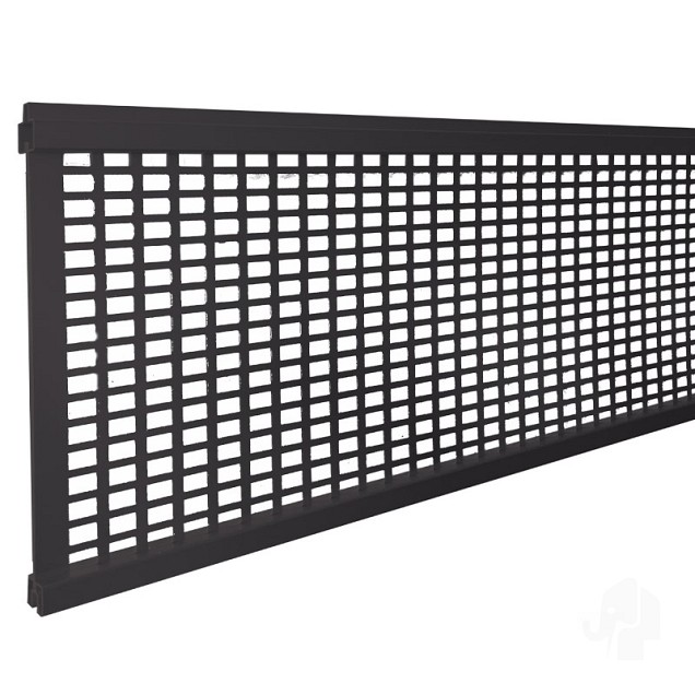 Aluminium antraciet lamel deco "Mix&Match" 20x256x1800mm rooster in krimpfolie