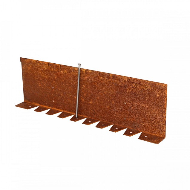Kantopsluiting Single flex (flg) 300x10 cm corten