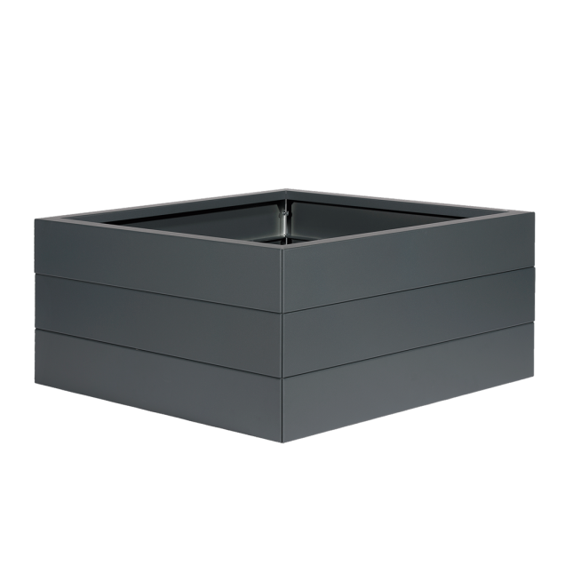 Bloembak antraciet 150x90x56 cm