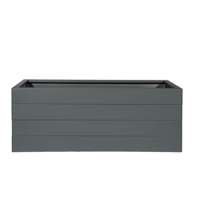 Bloembak antraciet 150x90x56 cm