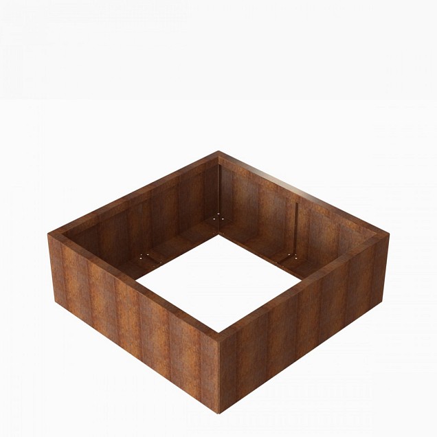 Bloembak Module+ 120x120x42 cm Corten