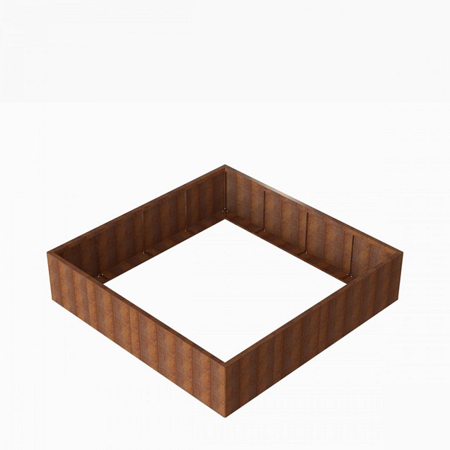 Bloembak Module+ 240x240x56 cm Corten