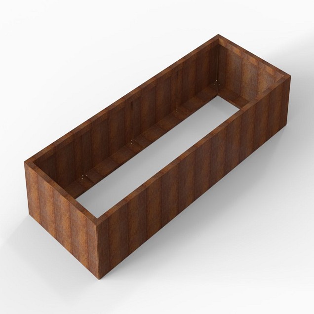 Bloembak Module+ 90x240x42 cm Corten