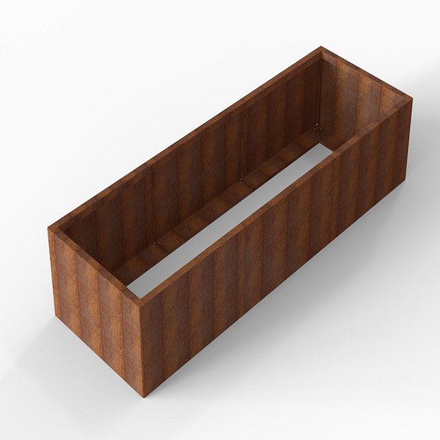 Bloembak Module+ 90x270x56 cm Corten