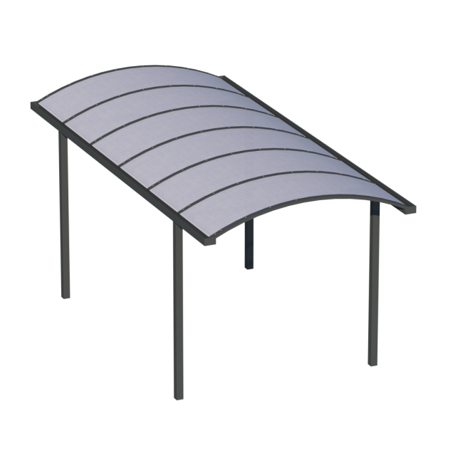 Pext Carport CP10 - 3060x2500 - vrijstaand-zijaanbouw-kopaanbouw - RAL - polycarbonaat helder