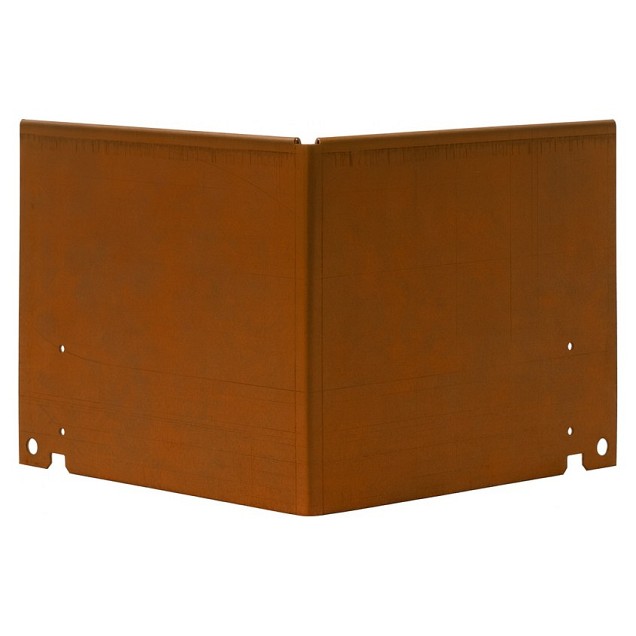 Uitwendige hoek Kantopsluiting Single / Flex 16.5 cm corten