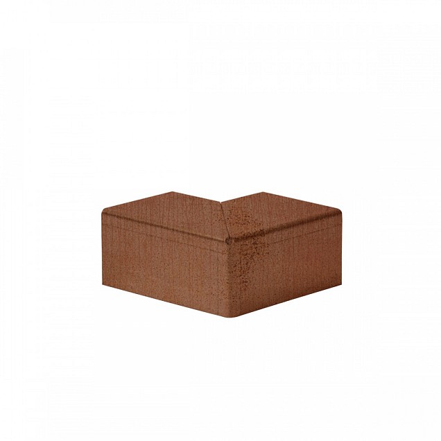 Hoekstuk voor U-profiel ongelijkzijdig 5 cm 10x10 cm corten