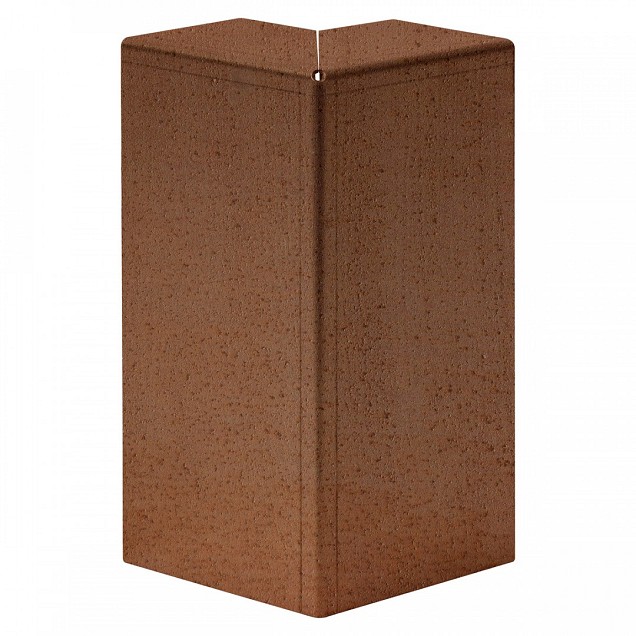 Hoekstuk voor U-profiel ongelijkzijdig 6cm 10x10 cm corten