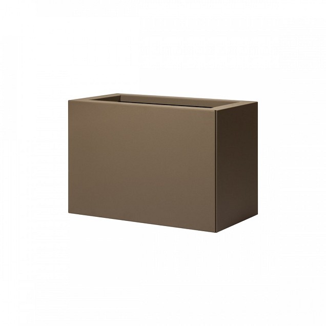 Bloembak vlak supra bruin 30x60x40 cm