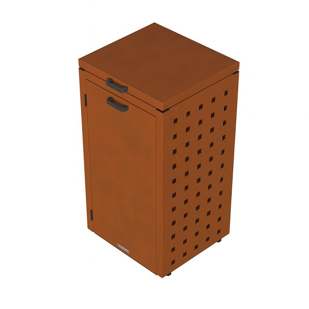 Kliko ombouw 120 Liter corten met klep