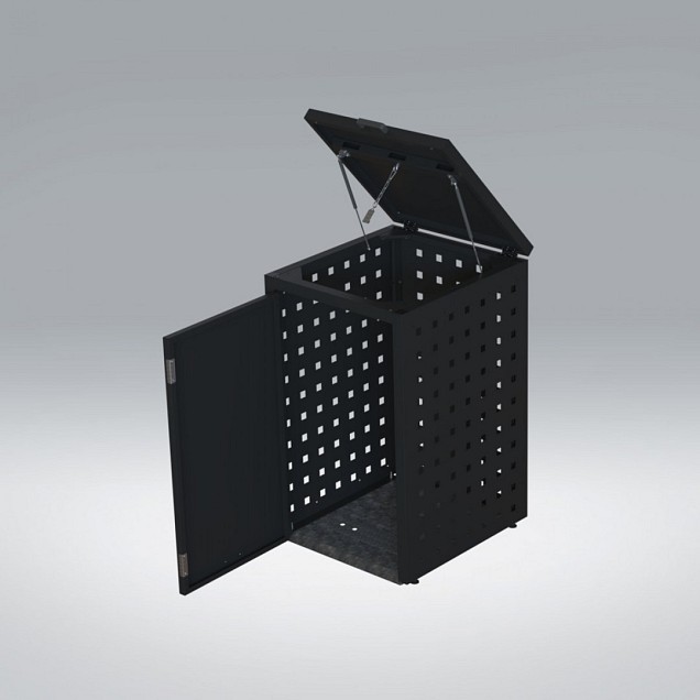 Kliko ombouw 240 Liter grafiet zwart met klep