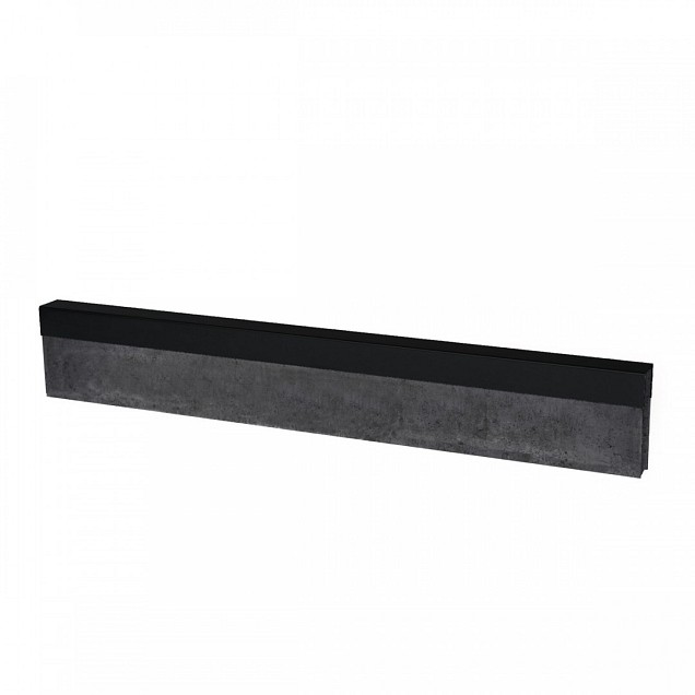 Uprofiel gelijkzijdig opsluitband 6cm 220x4,6x4,6x6,4 cm Grafietzwart