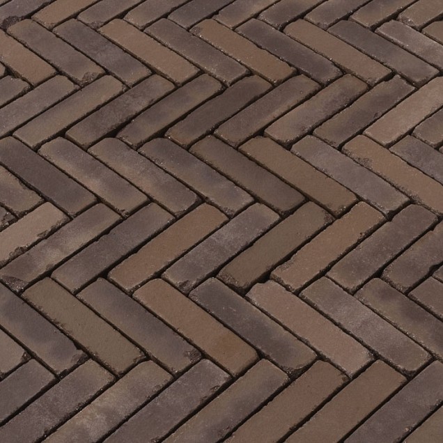 Gebakken waalformaat 60 mm Oorspronkelijk bruin getrommeld