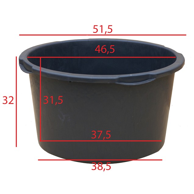 Kuip 45 liter ø 52 x h.33 cm