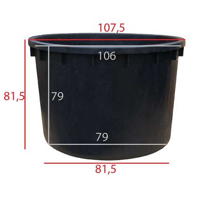 Kuip - Boomkuip 500 liter ø 104 x h.82 cm