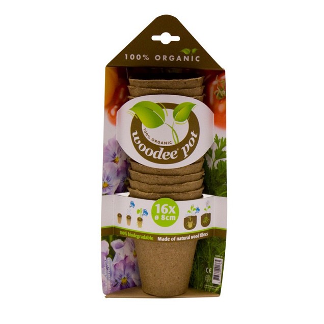 Woodee® Pot 16x pot ø 8 cm
