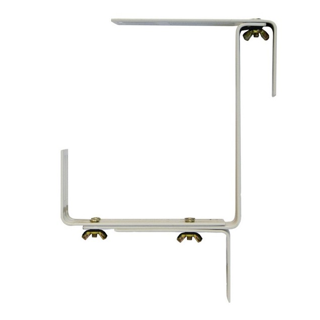 Beugels bloembak type C wit 2st