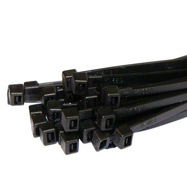 Kabelbinder 25 cm x 4,8 mm - 100 stuks zwart