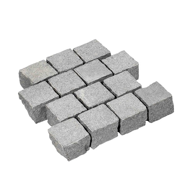 Tibet Dark Grey (G654) 10x10x8 cm (dikte gezaagd, kanten gekloofd)