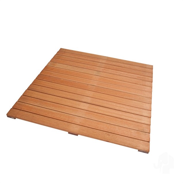 Bangkirai tuintegel 14/3L 15mm 30x1000x1000mm ribbel bc