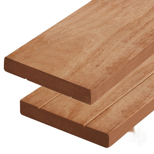Kapur decking 28x190x4300 mm glad/V-groef 4R