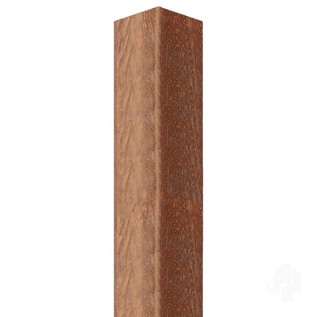 Azobé paal gezaagd gepunt 60x60x1500 mm