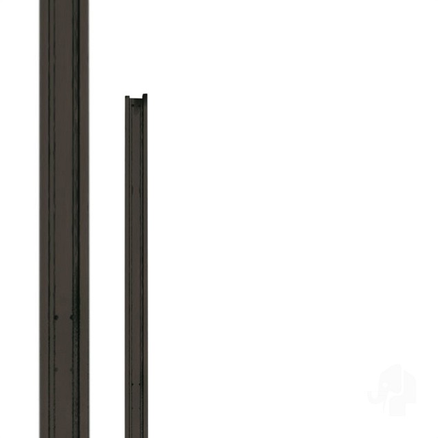 Aluminium deurstopper "Design" 1800mm [antraciet gepoedercoat] bc