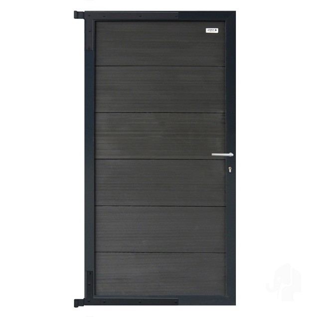 Composiet tuindeur Forte Antraciet 90x180 cm