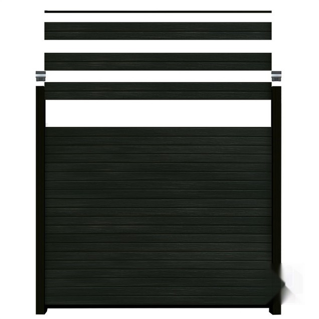 WPC-zwart FSC lamel "Modular-Rhombus Nero20x141x1800mm 6st/set in krimpfolie bc