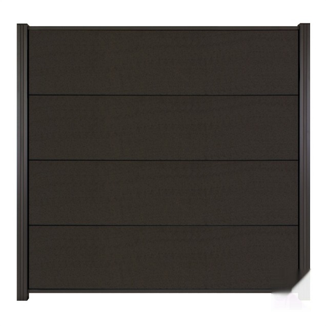 WPC-antraciet FSC lamel "Mix&Match" 20x423x1800mm 2st/set in krimpfolie bc